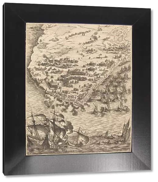The Siege of La Rochelle [plate 10 of 16; set comprises 1952. 8. 97-112], 1628  /  1631