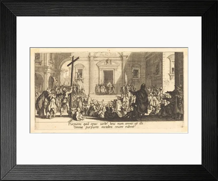 Framed Print : The Ecce Homo, c. 1618. Creator: Jacques Callot Framed Print : The Ecce Homo, c. 1618. Creator: Jacques Callot