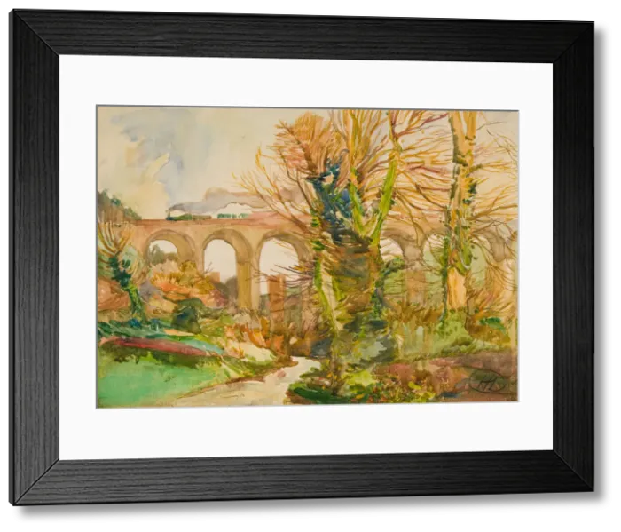 Framed Print : Railroad Bridge, St. Austell, England, 1905. Creator: Hayley Lever Framed Print : Railroad Bridge, St. Austell, England, 1905. Creator: Hayley Lever