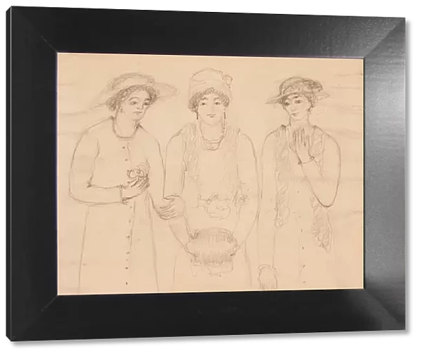 Three Women, 1908. Creator: Abraham Walkowitz
