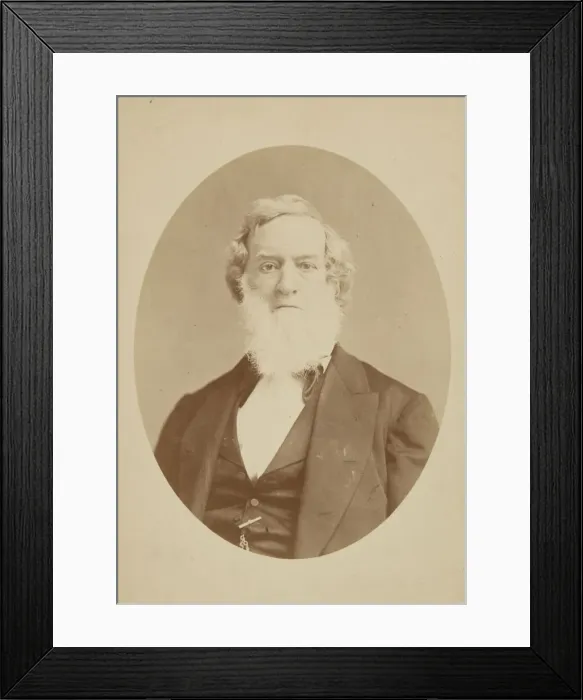 Framed Print : Cabinet card of Gideon Welles, 1860-1878. Creator: Mathew Brady Framed Print : Cabinet card of Gideon Welles, 1860-1878. Creator: Mathew Brady