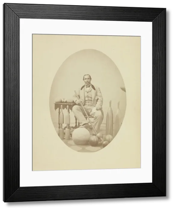 Framed Print : Photograph of Aaron Molyneaux Hewlett, gymnasium coach of Harvard University, 1859-1871 Framed Print : Photograph of Aaron Molyneaux Hewlett, gymnasium coach of Harvard University, 1859-1871