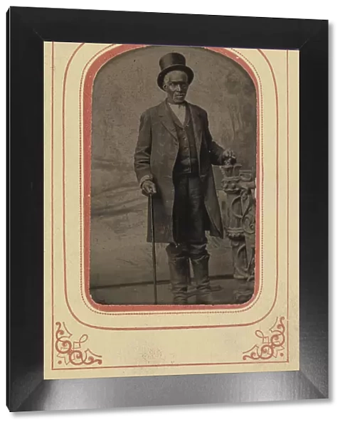 Matted tintype of Bachus, 1860s. Creator: Unknown