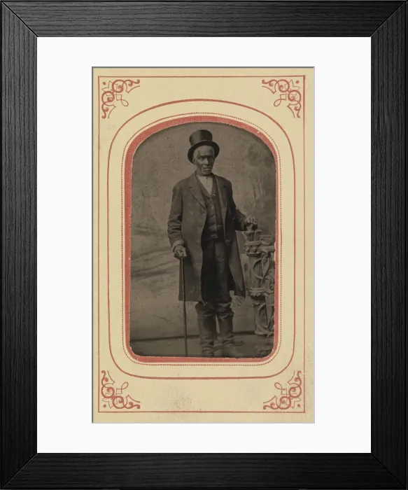 Framed Print : Matted tintype of Bachus, 1860s. Creator: Unknown Framed Print : Matted tintype of Bachus, 1860s. Creator: Unknown
