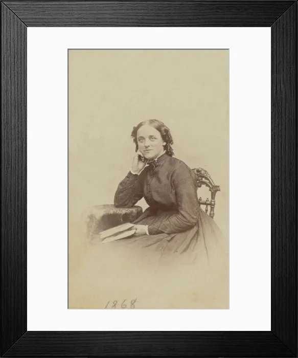 Framed Print : Carte-de-visite portrait of Sally Cadwallader Ely, 1862-1869. Creator: Henry C. Phillips Framed Print : Carte-de-visite portrait of Sally Cadwallader Ely, 1862-1869. Creator: Henry C. Phillips