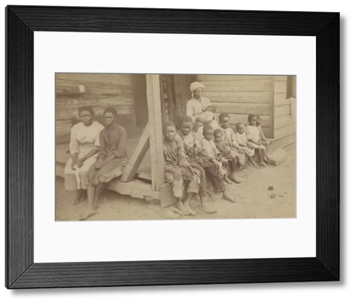 Framed Print : No. 615, The Way the Negro Race is Dying Out: Mrs. Whitaker and her Children, 1871-1896 Framed Print : No. 615, The Way the Negro Race is Dying Out: Mrs. Whitaker and her Children, 1871-1896