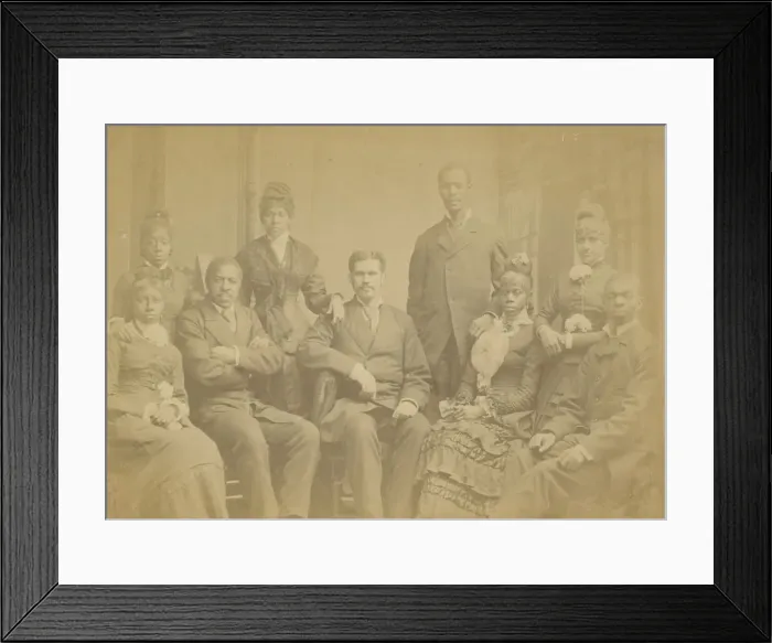 Framed Print : THE ONLY ORIGINAL University Singers of New Orleans, 1877-1890. Creator: Edward W Framed Print : THE ONLY ORIGINAL University Singers of New Orleans, 1877-1890. Creator: Edward W