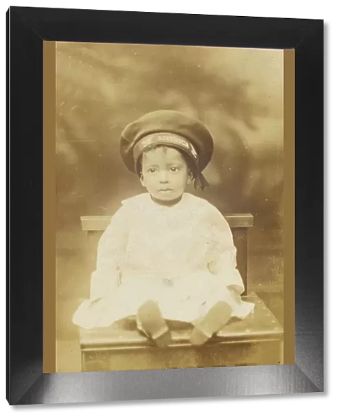 Photographic postcard with image of a small child, 1918-1930. Creator: Unknown