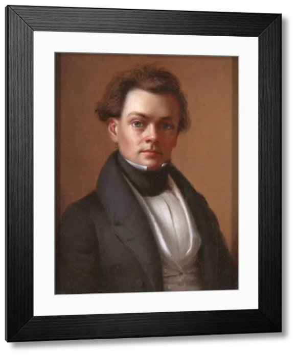 Framed Print : Self-Portrait, ca. 1850. Creator: Oliver Tarbell Eddy Framed Print : Self-Portrait, ca. 1850. Creator: Oliver Tarbell Eddy