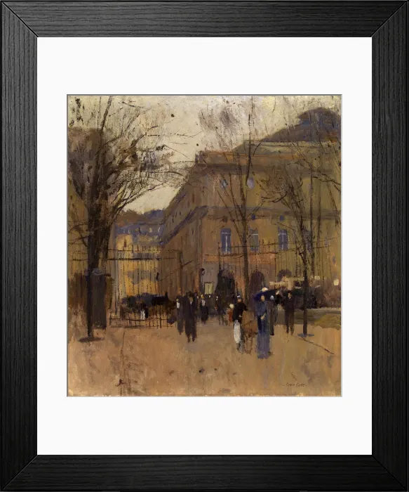 Framed Print : L Odeon du Luxembourg, ca. 1911. Creator: Frank Edwin Scott Framed Print : L Odeon du Luxembourg, ca. 1911. Creator: Frank Edwin Scott