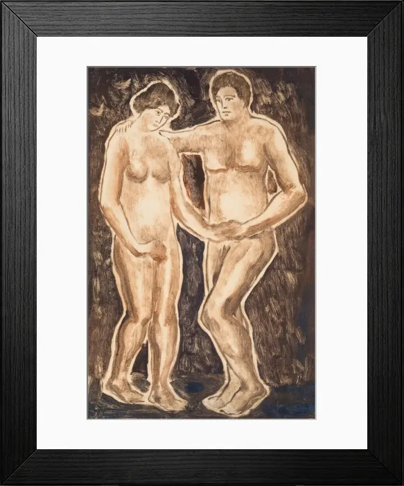 Framed Print : Figure Sketch, 1908. Creator: Abraham Walkowitz Framed Print : Figure Sketch, 1908. Creator: Abraham Walkowitz