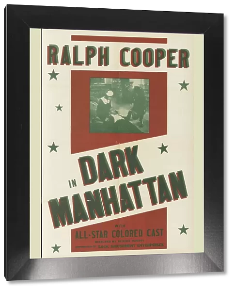Poster for Dark Manhattan, 1937. Creator: Unknown