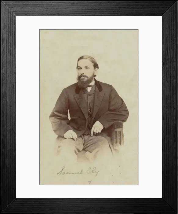 Framed Print : Carte-de-visite portrait of Samuel Ely, 1862-1869. Creator: Henry C. Phillips Framed Print : Carte-de-visite portrait of Samuel Ely, 1862-1869. Creator: Henry C. Phillips