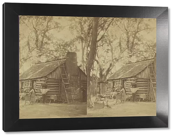 Plantation Scene; Folks All Home, 1865-1874. Creator: J. N. Wilson