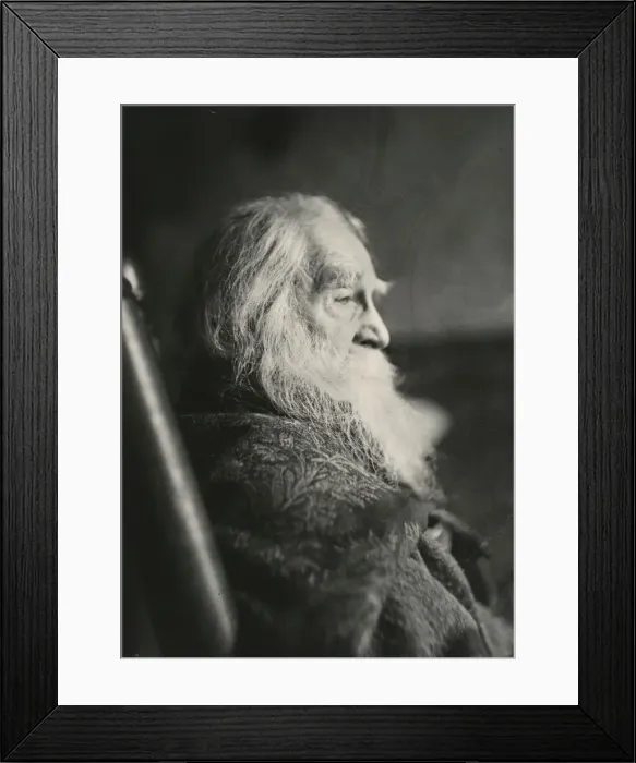 Framed Print : Walt Whitman in Camden, N. J. c. 1891. Creator: Thomas Eakins Framed Print : Walt Whitman in Camden, N. J. c. 1891. Creator: Thomas Eakins