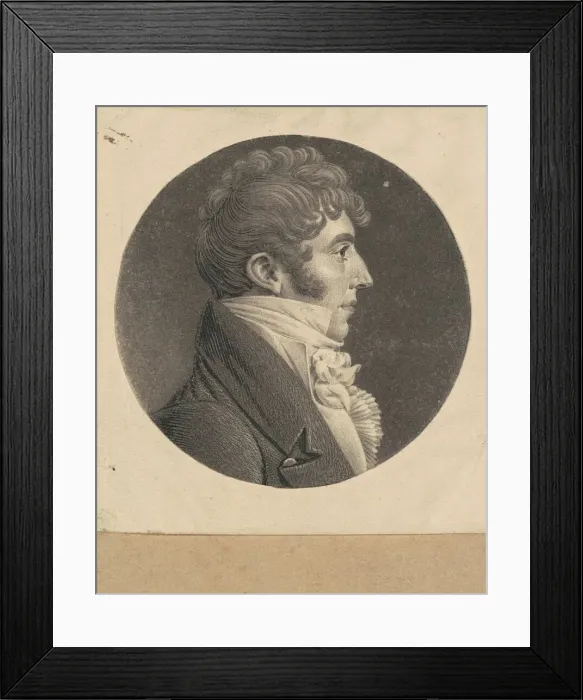 Framed Print : Unidentified Man, 1807-1808. Creator: Charles Balthazar Julien Fé Framed Print : Unidentified Man, 1807-1808. Creator: Charles Balthazar Julien Fé