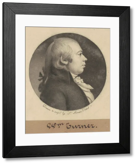 Framed Print : William Turner, 1800. Creator: Charles Balthazar Julien Fevret de Saint-Memin Framed Print : William Turner, 1800. Creator: Charles Balthazar Julien Fevret de Saint-Memin