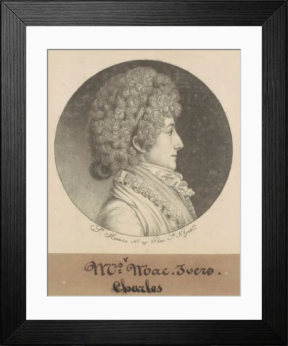 Framed Print : Mary Bache McEvers, 1798. Creator: Charles Balthazar Julien Fevret de Saint-Mé Framed Print : Mary Bache McEvers, 1798. Creator: Charles Balthazar Julien Fevret de Saint-Mé