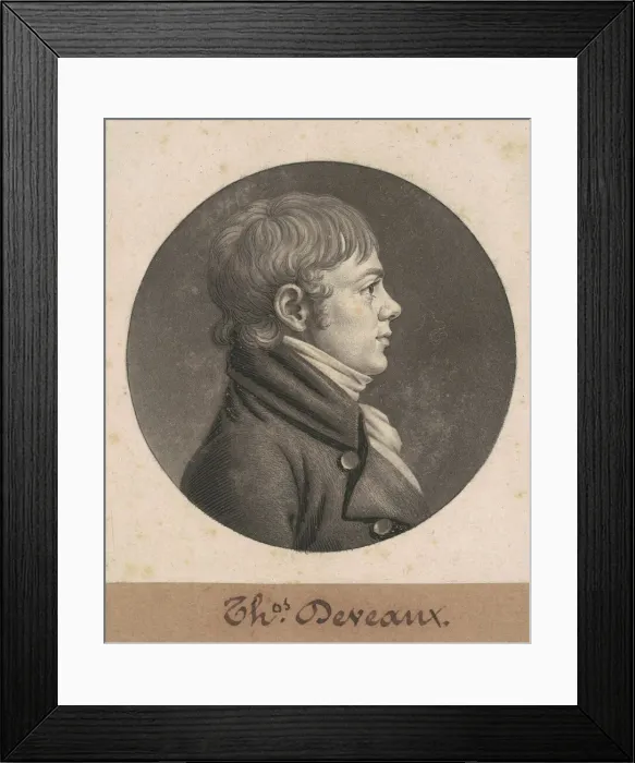 Framed Print : Robert Mills, 1808. Creator: Charles Balthazar Julien Fevret de Saint-Memin Framed Print : Robert Mills, 1808. Creator: Charles Balthazar Julien Fevret de Saint-Memin