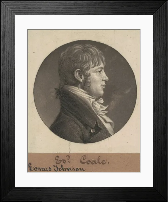 Framed Print : Edward Johnson Coale, 1804. Creator: Charles Balthazar Julien Fevret de Saint-Mé Framed Print : Edward Johnson Coale, 1804. Creator: Charles Balthazar Julien Fevret de Saint-Mé