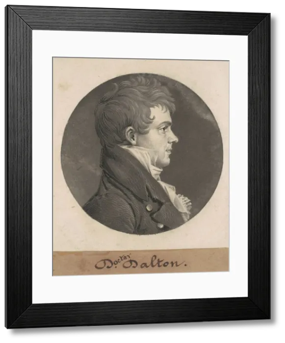 Framed Print : Doctor Dalton, 1809. Creator: Charles Balthazar Julien Fevret de Saint-Memin