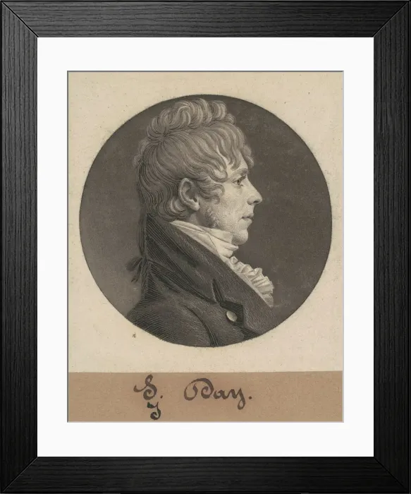 Framed Print : J. Day, 1804. Creator: Charles Balthazar Julien Fevret de Saint-Memin Framed Print : J. Day, 1804. Creator: Charles Balthazar Julien Fevret de Saint-Memin