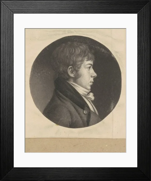 Framed Print : Philips, 1798-1803. Creator: Charles Balthazar Julien Fevret de Saint-Memin Framed Print : Philips, 1798-1803. Creator: Charles Balthazar Julien Fevret de Saint-Memin