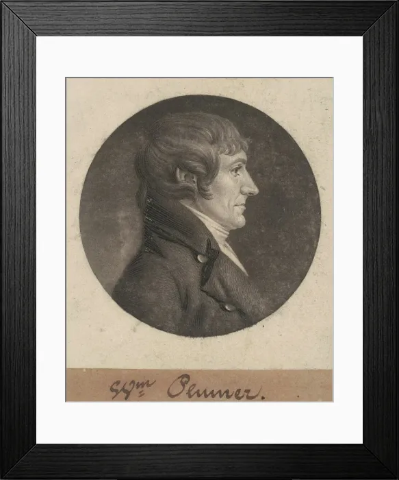Framed Print : William Plumer, 1806. Creator: Charles Balthazar Julien Fevret de Saint-Memin Framed Print : William Plumer, 1806. Creator: Charles Balthazar Julien Fevret de Saint-Memin