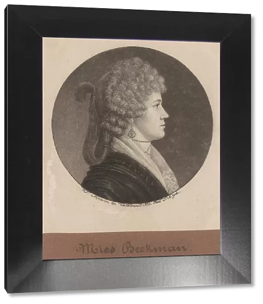 Ann Beekman, 1796-1797. Creator: Charles Balthazar Julien Fevret de Saint-Memin