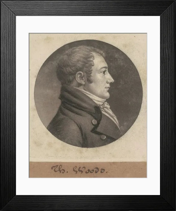 Framed Print : Thomas Woods, 1803. Creator: Charles Balthazar Julien Fevret de Saint-Memin Framed Print : Thomas Woods, 1803. Creator: Charles Balthazar Julien Fevret de Saint-Memin