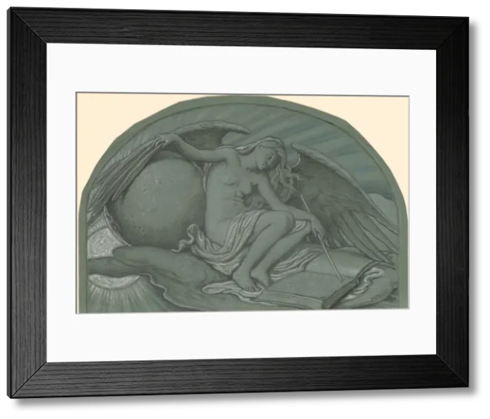 Framed Print : Study for The Eclipse of the Sun by the Moon, 1892. Creator: Elihu Vedder Framed Print : Study for The Eclipse of the Sun by the Moon, 1892. Creator: Elihu Vedder