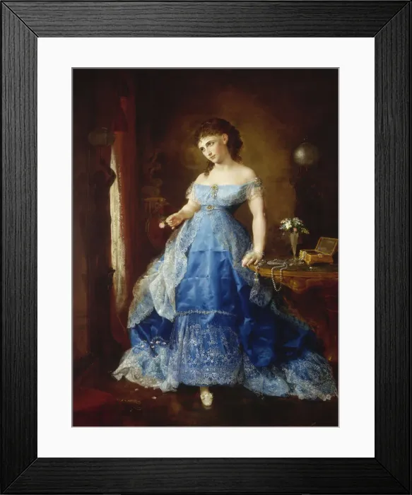 Framed Print : We Both Must Fade (Mrs. Fithian), 1869. Creator: Lilly Martin Spencer Framed Print : We Both Must Fade (Mrs. Fithian), 1869. Creator: Lilly Martin Spencer