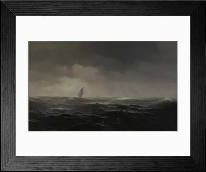 Framed Print : The Sea, 1870. Creator: Edward Moran Framed Print : The Sea, 1870. Creator: Edward Moran