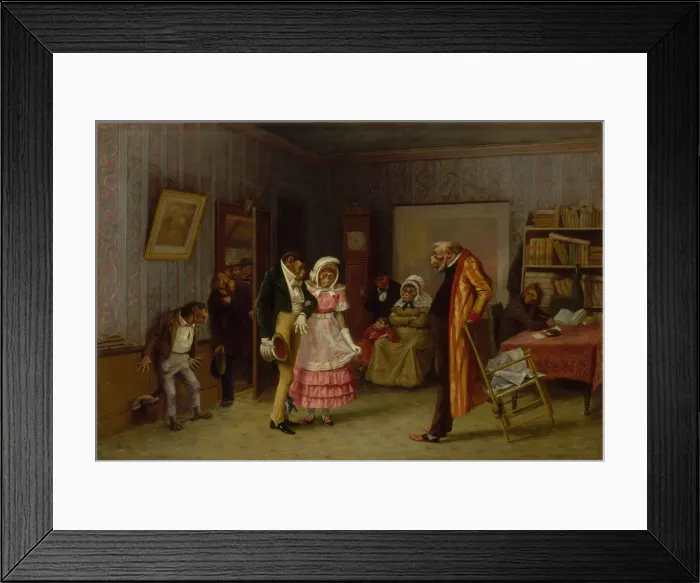Framed Print : The Runaway Match, 1877. Creator: William Holbrook Beard Framed Print : The Runaway Match, 1877. Creator: William Holbrook Beard