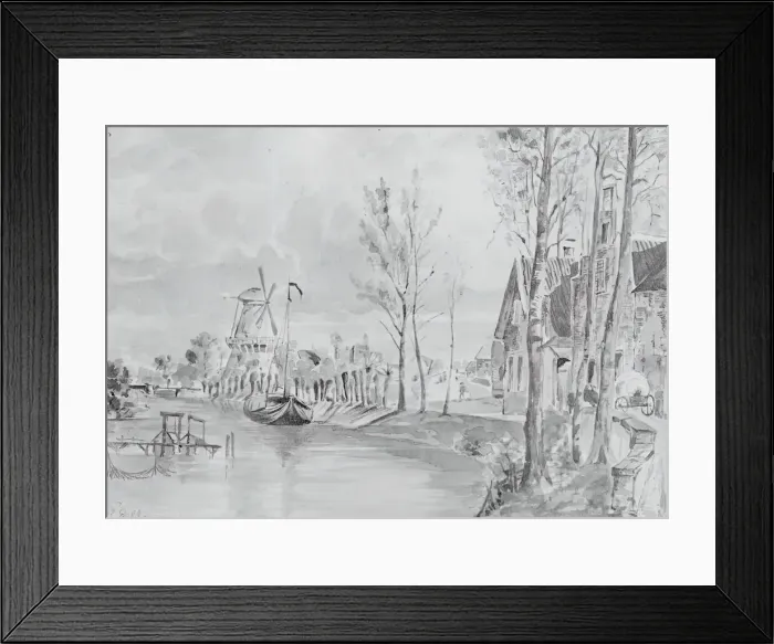 Framed Print : Windmill #2, 1878. Creator: Louis Michel Eilshemius Framed Print : Windmill #2, 1878. Creator: Louis Michel Eilshemius