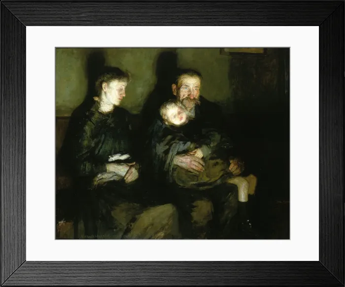 Framed Print : Waiting for the Doctor, 1910. Creator: Robert MacCameron Framed Print : Waiting for the Doctor, 1910. Creator: Robert MacCameron