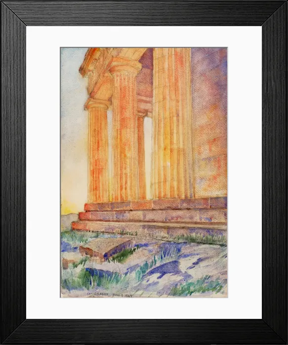 Framed Print : (Temple), 1927. Creator: Cass Gilbert Framed Print : (Temple), 1927. Creator: Cass Gilbert