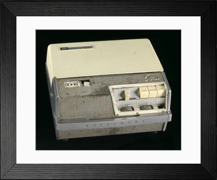 Framed Print : Tape recorder used by Malcolm X at Mosque #7, 1960. Creator: Wollensak Framed Print : Tape recorder used by Malcolm X at Mosque #7, 1960. Creator: Wollensak