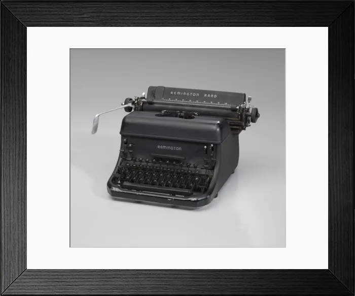 Framed Print : Typewriter used by B. C. Franklin, Mar 1947. Creator: Remington Rand Framed Print : Typewriter used by B. C. Franklin, Mar 1947. Creator: Remington Rand