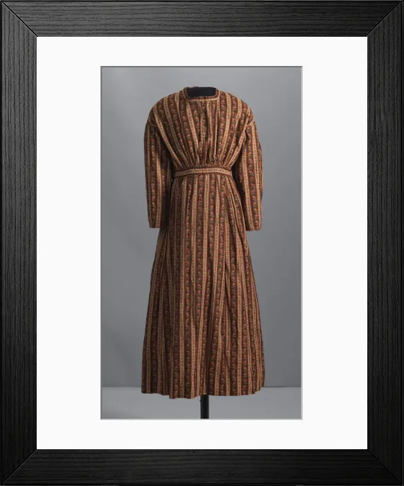 Framed Print : Dress made by an unidentified enslaved woman, 1845-1865. Creator: Unknown Framed Print : Dress made by an unidentified enslaved woman, 1845-1865. Creator: Unknown
