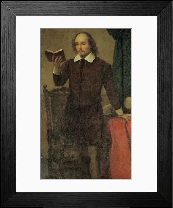 Framed Print : Shakespeare Reading, 1873-1874. Creator: William Page Framed Print : Shakespeare Reading, 1873-1874. Creator: William Page
