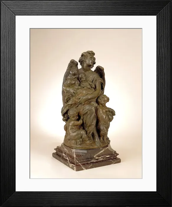 Framed Print : Guardian Angel: Study for Monument Commemorating Queen Victorias Grandchildren
