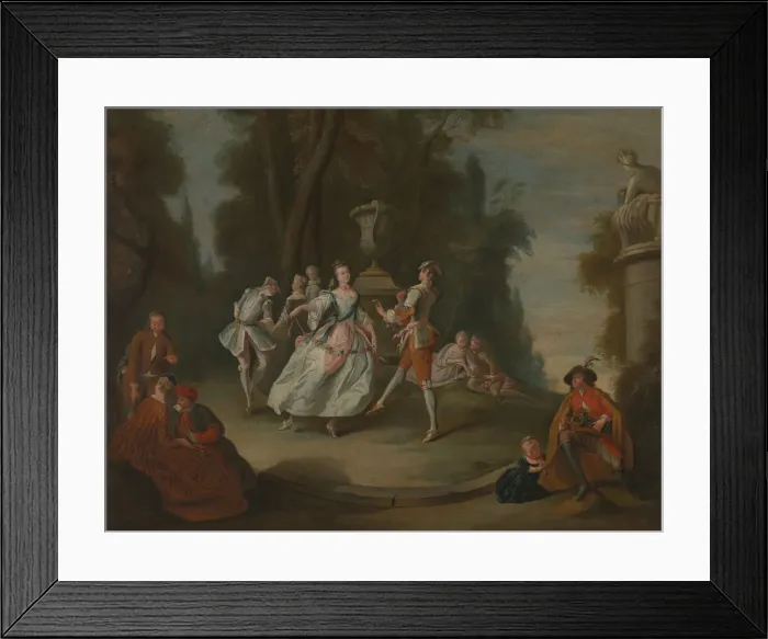 Framed Print : Rustic Dance, 18th-19th century. Creator: Unknown Framed Print : Rustic Dance, 18th-19th century. Creator: Unknown