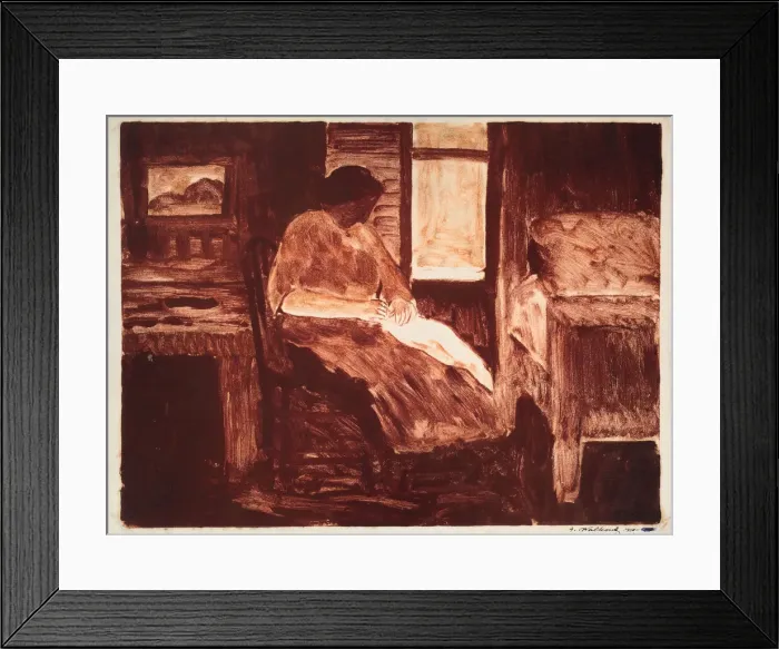 Framed Print : Figure Sketch, 1900-1908. Creator: Abraham Walkowitz Framed Print : Figure Sketch, 1900-1908. Creator: Abraham Walkowitz