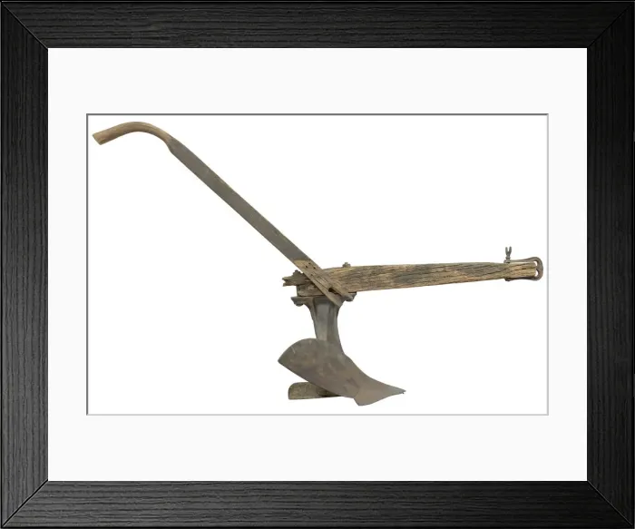 Framed Print : Walking plow owned by Joshua Lyles, after 1915. Creator: Brinly-Hardy Company Framed Print : Walking plow owned by Joshua Lyles, after 1915. Creator: Brinly-Hardy Company