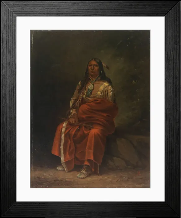 Framed Print : Spotted Tail, ca. 1887. Creator: Antonio Zeno Shindler Framed Print : Spotted Tail, ca. 1887. Creator: Antonio Zeno Shindler