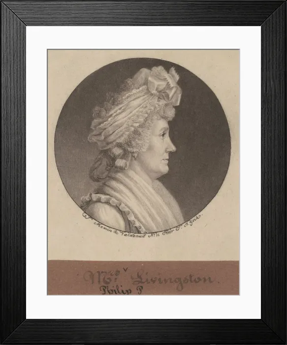Framed Print : Sarah Johnson Livingston, 1797. Creator: Charles Balthazar Julien Fé Framed Print : Sarah Johnson Livingston, 1797. Creator: Charles Balthazar Julien Fé