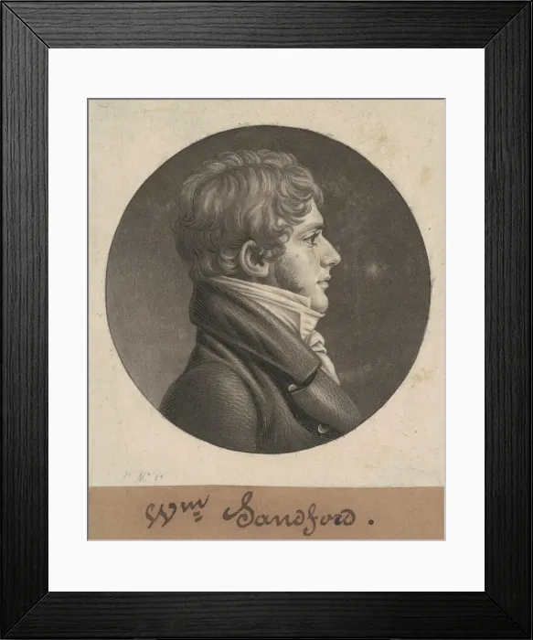Framed Print : William Sanford, 1804-1806. Creator: Charles Balthazar Julien Fevret de Saint-Mé Framed Print : William Sanford, 1804-1806. Creator: Charles Balthazar Julien Fevret de Saint-Mé