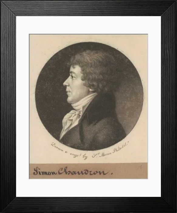 Framed Print : Jean Simon Chaudron, 1801. Creator: Charles Balthazar Julien Fevret de Saint-Mé Framed Print : Jean Simon Chaudron, 1801. Creator: Charles Balthazar Julien Fevret de Saint-Mé