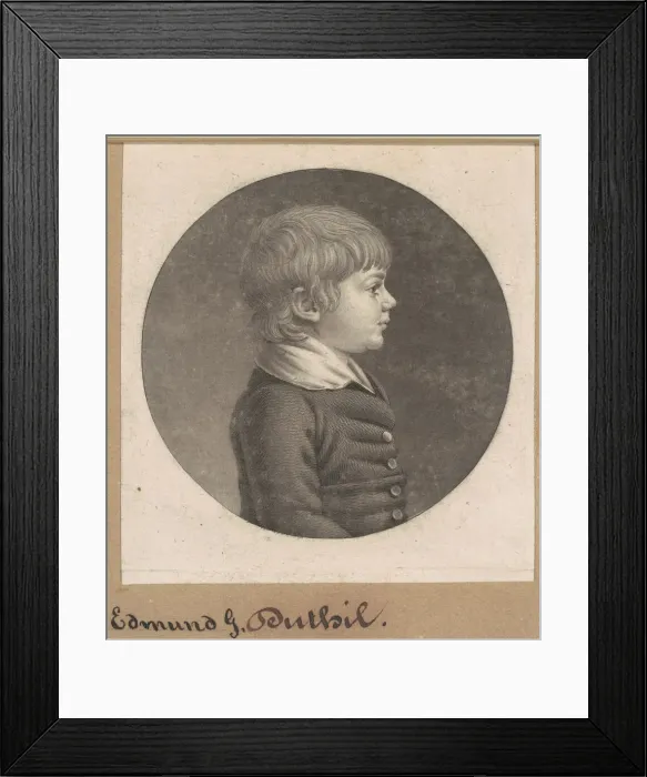 Framed Print : Edmund G. Dutilh, 1802. Creator: Charles Balthazar Julien Fevret de Saint-Memin Framed Print : Edmund G. Dutilh, 1802. Creator: Charles Balthazar Julien Fevret de Saint-Memin